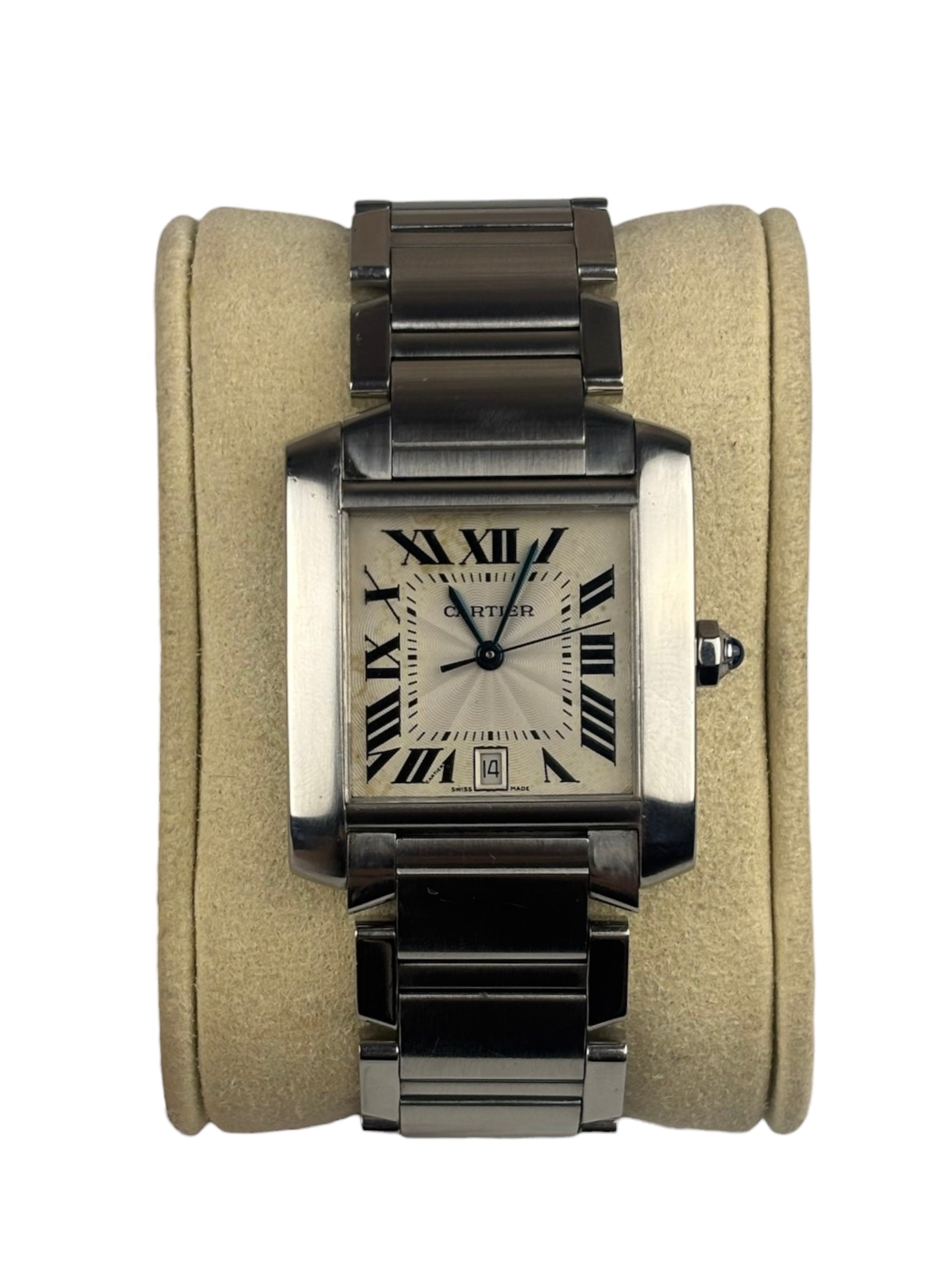 Cartier Tank Francaise White Roman Dial Automatic