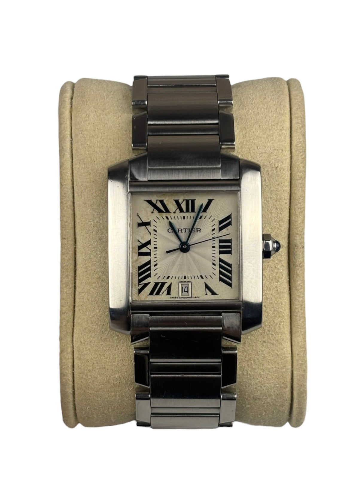 Cartier Tank Francaise White Roman Dial Automatic