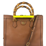 Gucci Diana Large Brown Tote Bamboo Handles