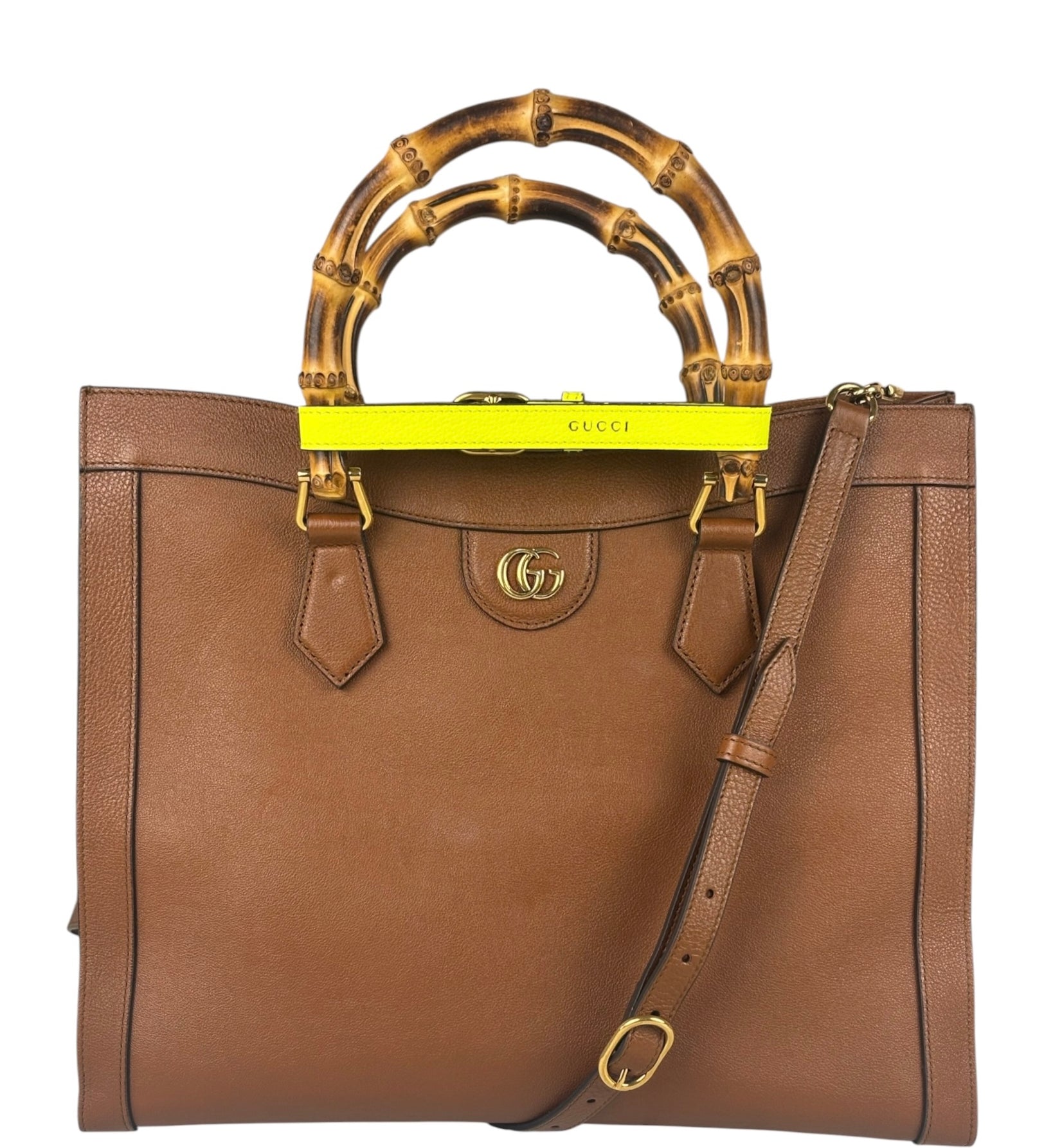 Gucci Diana Large Brown Tote Bamboo Handles