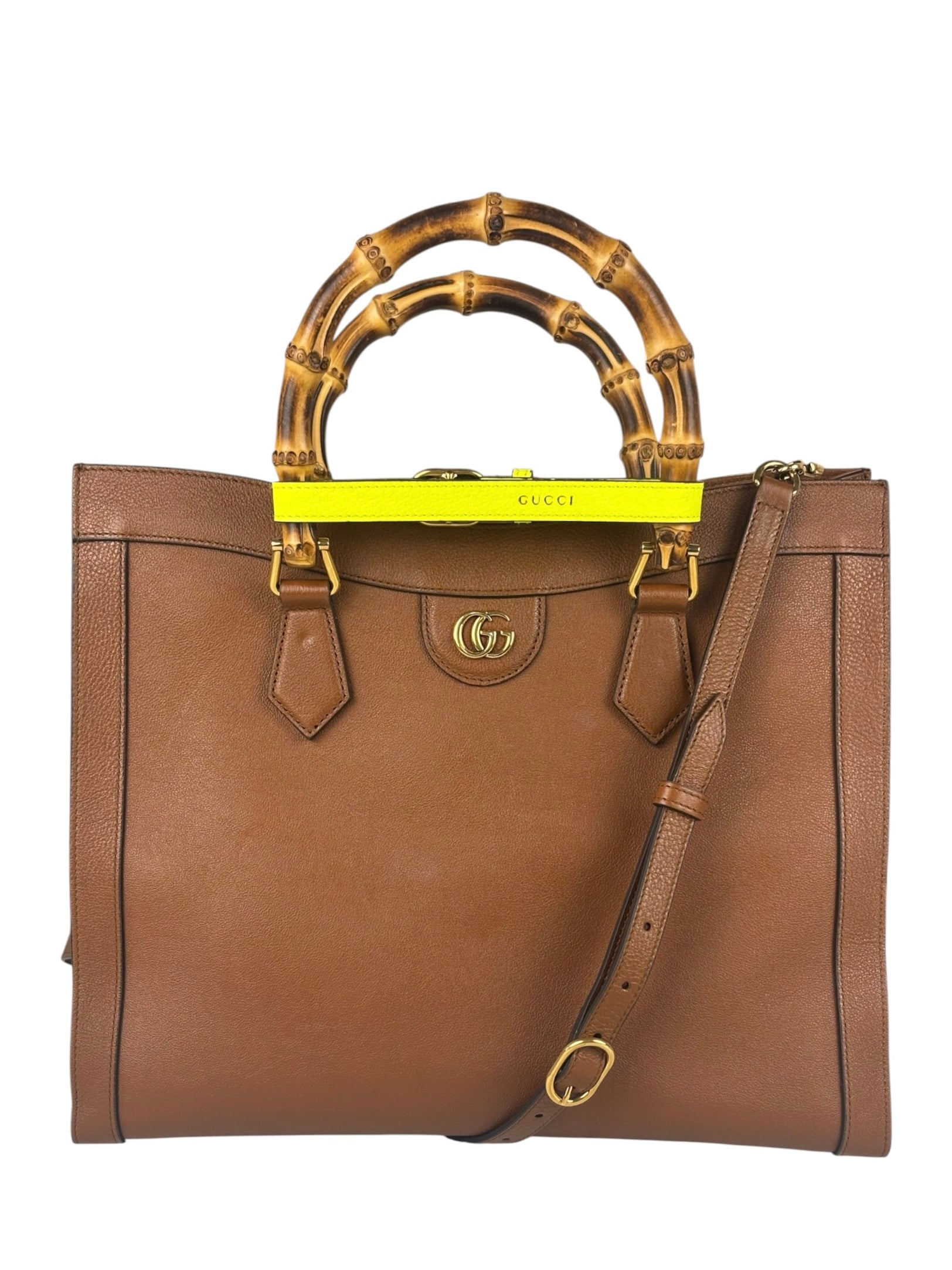 Gucci Diana Large Brown Tote Bamboo Handles