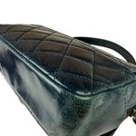 Chanel Blue Glazed Calfskin Portobello Flap Bag 2014