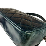 Chanel Blue Glazed Calfskin Portobello Flap Bag 2014