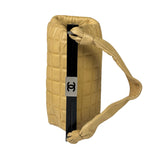 Chanel Beige Lambskin Chocolate Bar Frame Handbag 2002