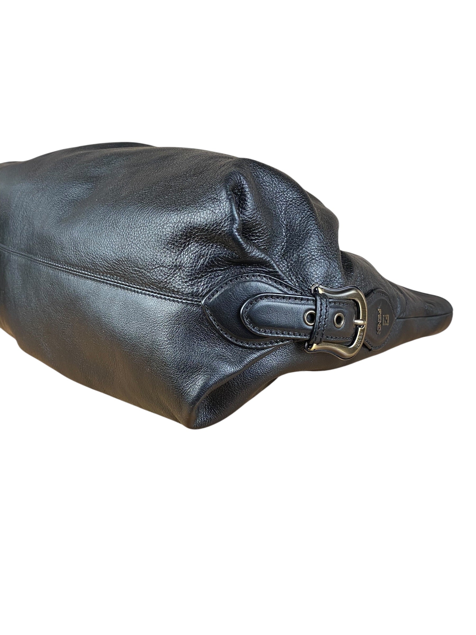 Fendi Vintage Black Brosa Doctor Tote