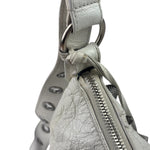 Balenciaga White Lambskin Le Cagole Shoulder Bag