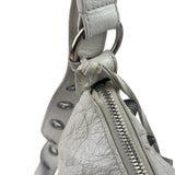 Balenciaga White Lambskin Le Cagole Shoulder Bag