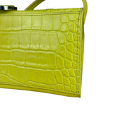 Balenciaga Small Yellow Croc Hourglass 2Way