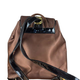 Balenciaga Vintage Brown Nylon Mini Backpack