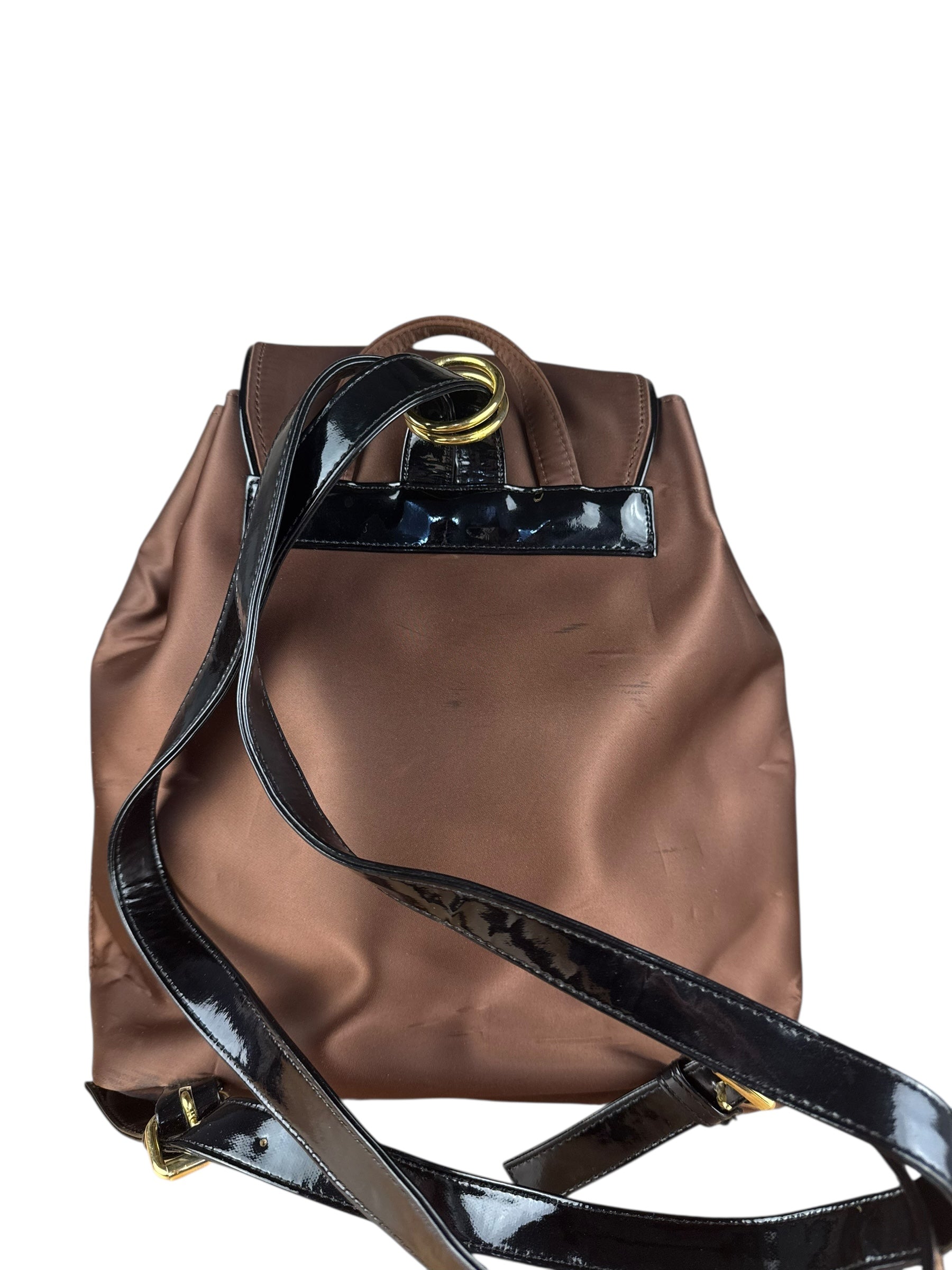 Balenciaga Vintage Brown Nylon Mini Backpack