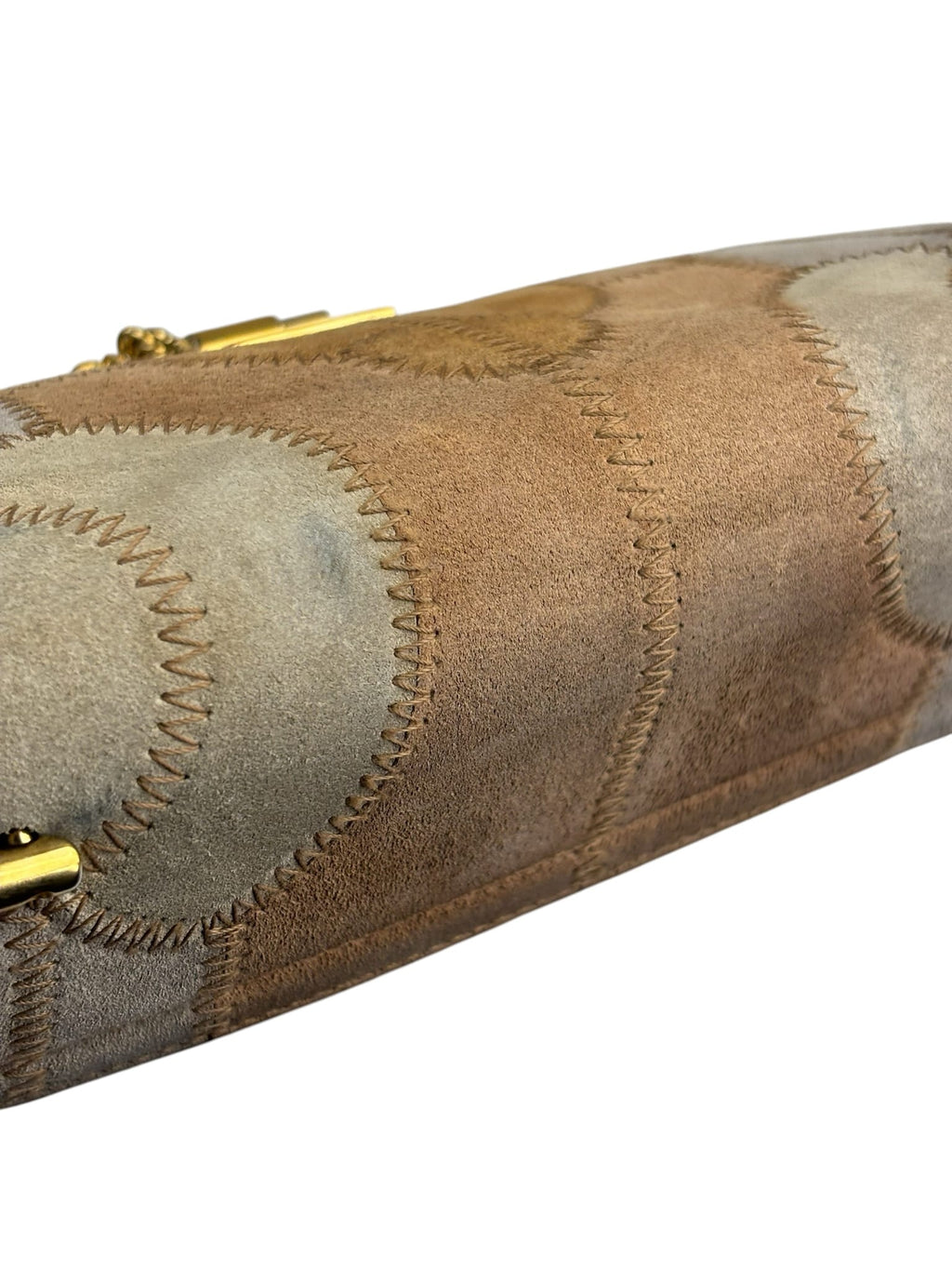 Chloe Patchwork Drew Suede Shoulder Bag