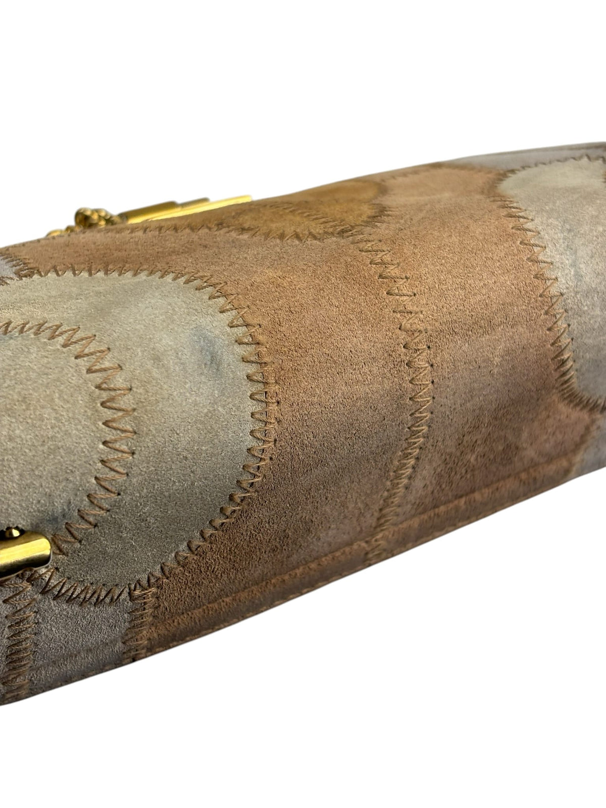 Chloe Patchwork Drew Suede Shoulder Bag