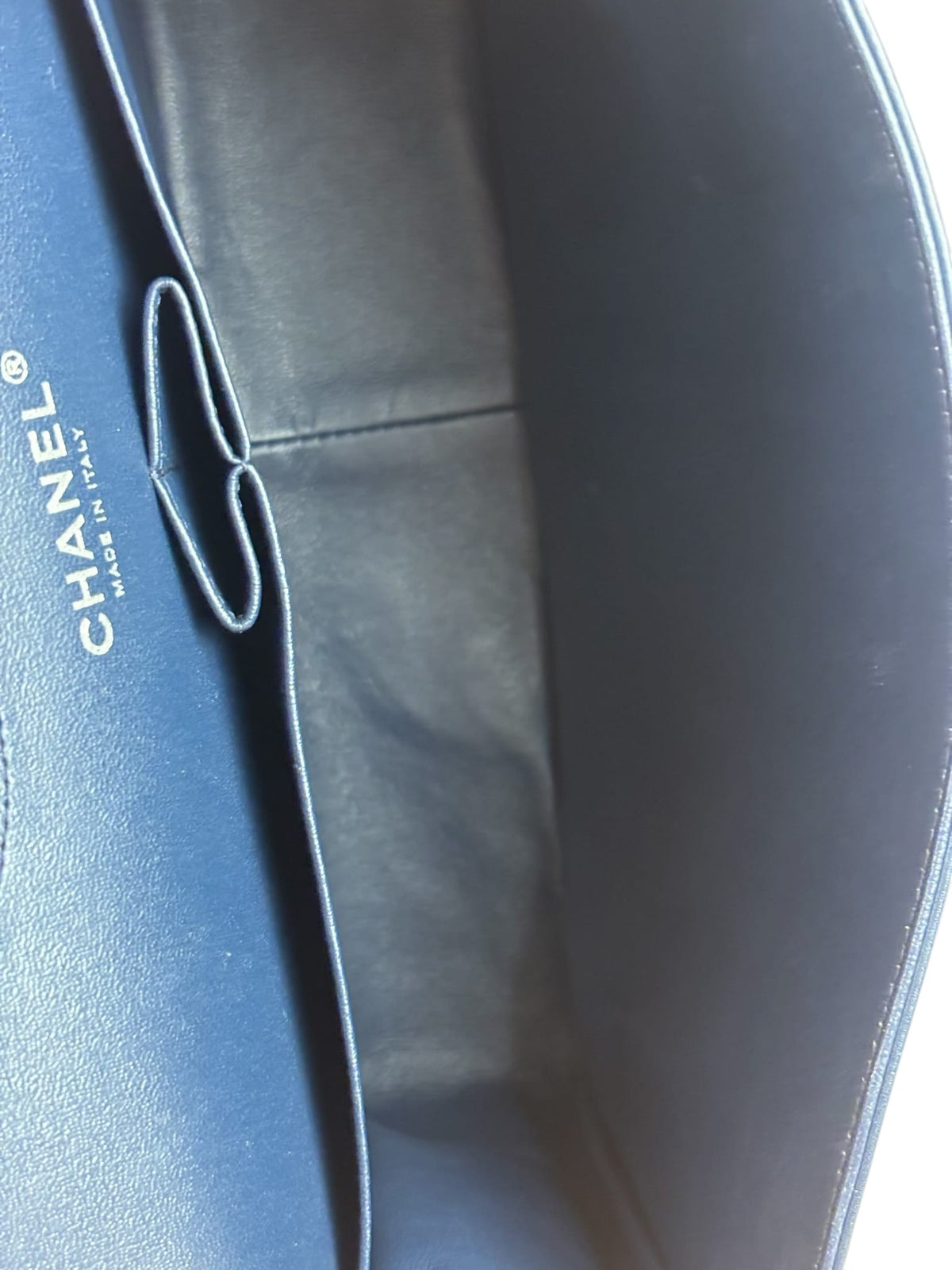 Chanel Dark Teal Quilted Patent M Double Flap 2013