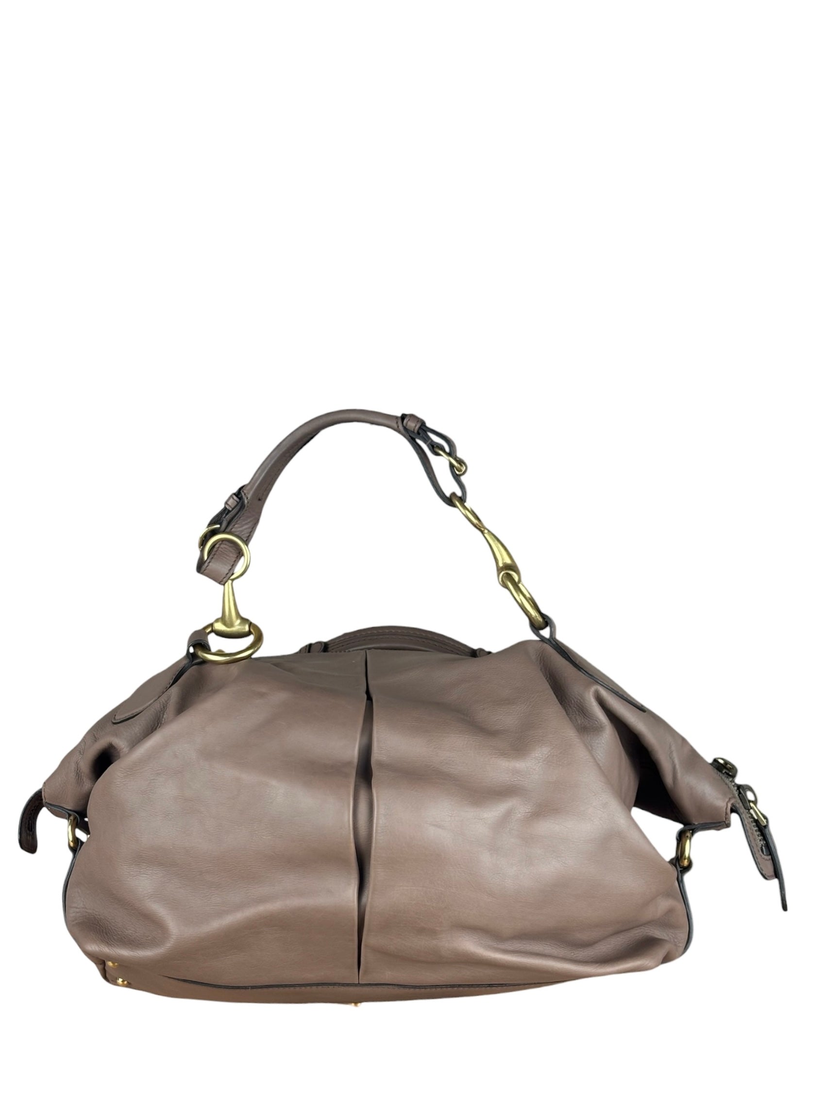 Gucci Dusty Rose Leather Charlotte Shoulder Bag