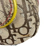 Christian Dior Vintage Trotter Canvas Rasta Crossbody Bag