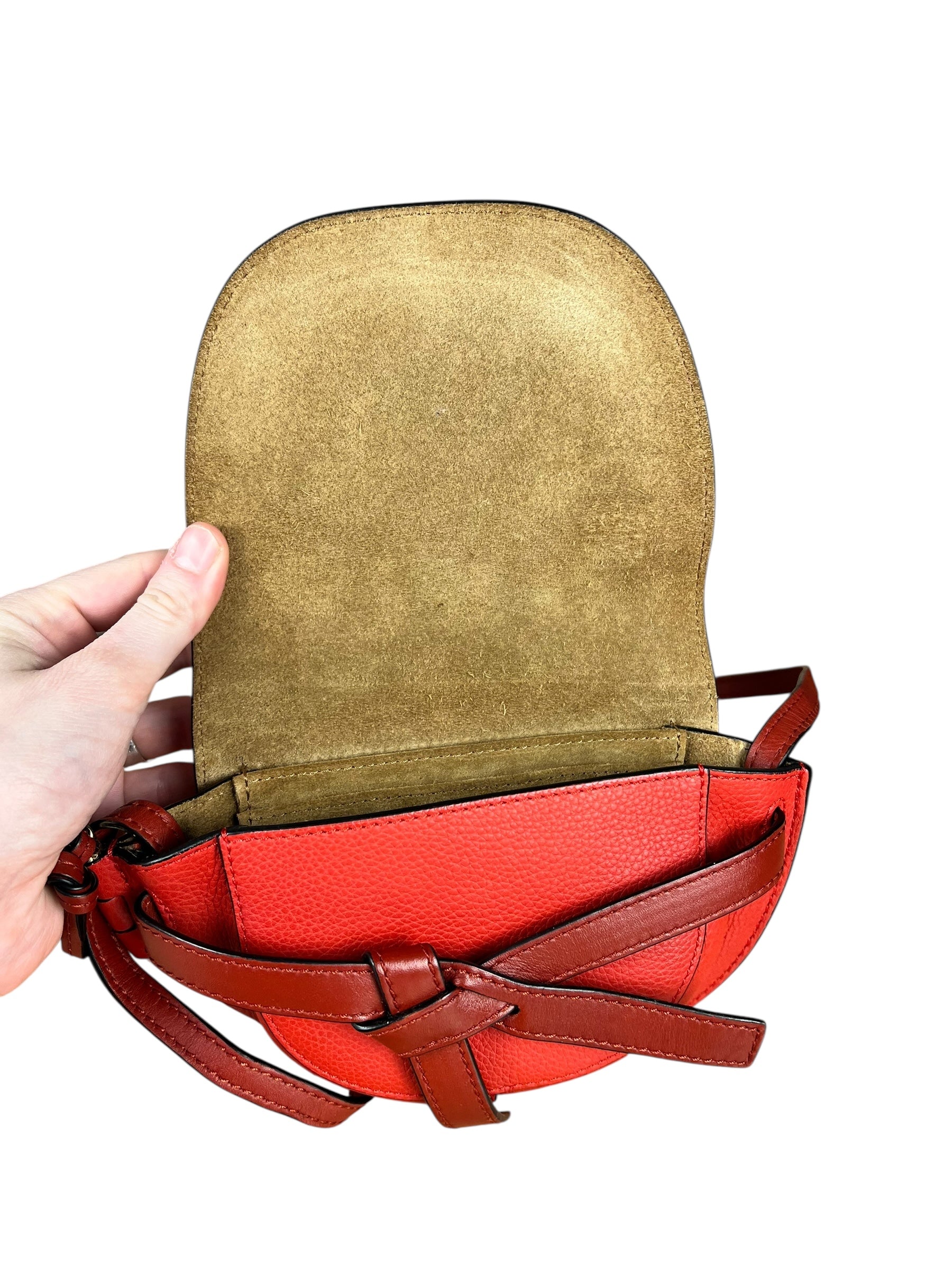 Loewe Mini Gate Crossbody Bag Red
