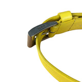 Prada Yellow Saffiano Leather Triangle Shoulder Bag