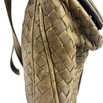Bottega Veneta Brown Intrecciato Crossbody
