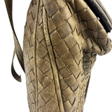 Bottega Veneta Brown Intrecciato Crossbody