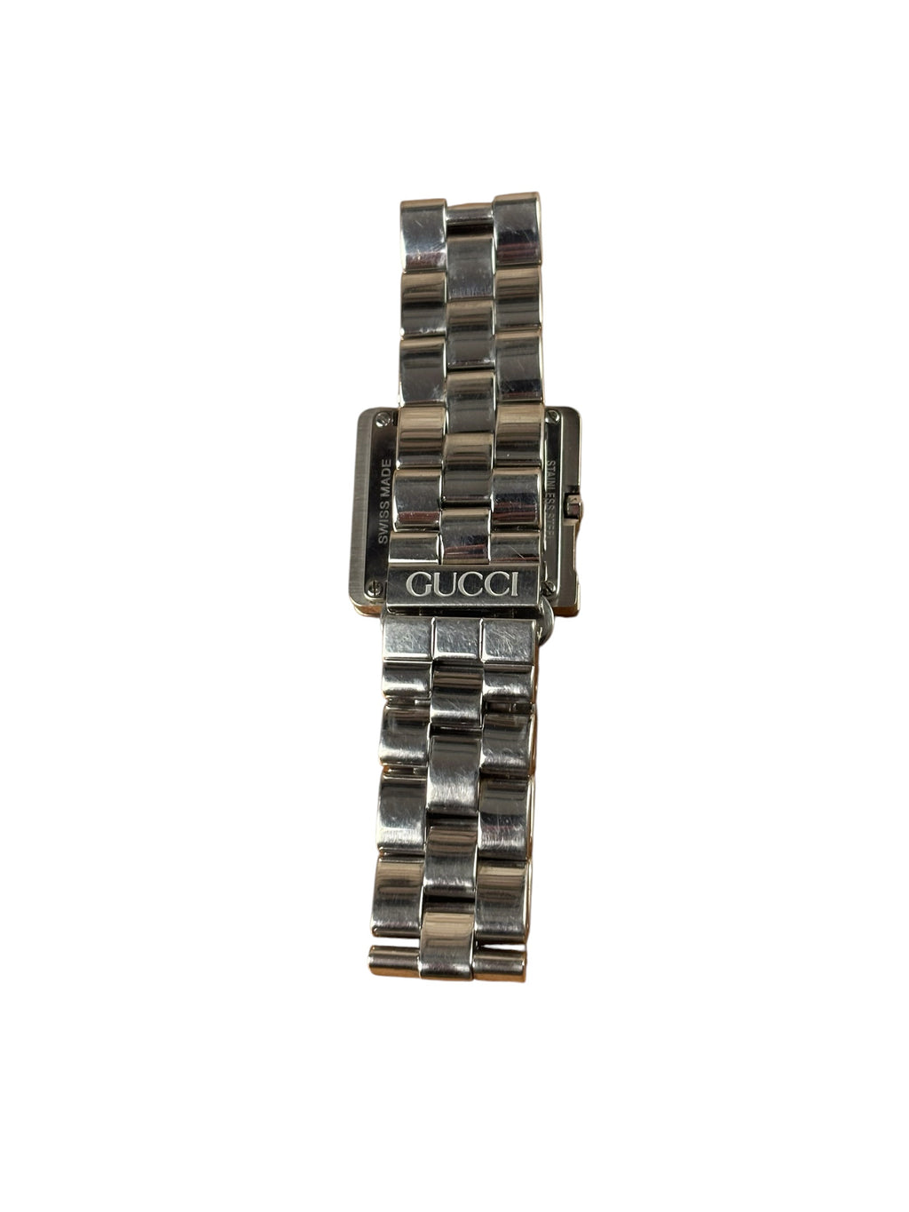 Gucci 3600J Blue G-Shape Dial Stainless Steel