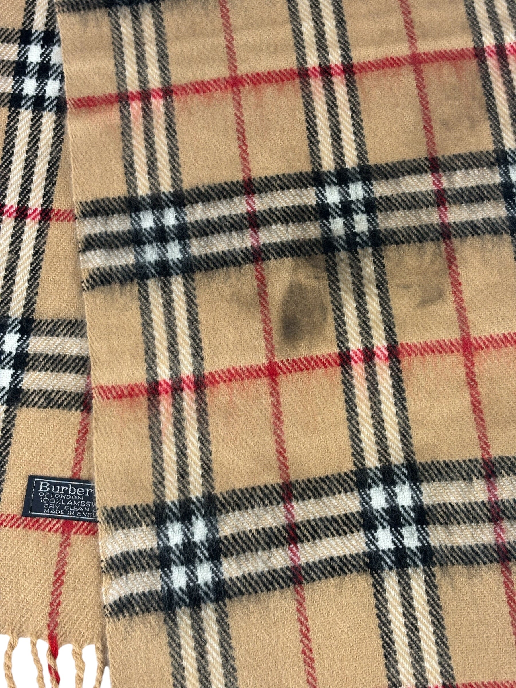 Burberry's Vintage Lambswool House Check Scarf