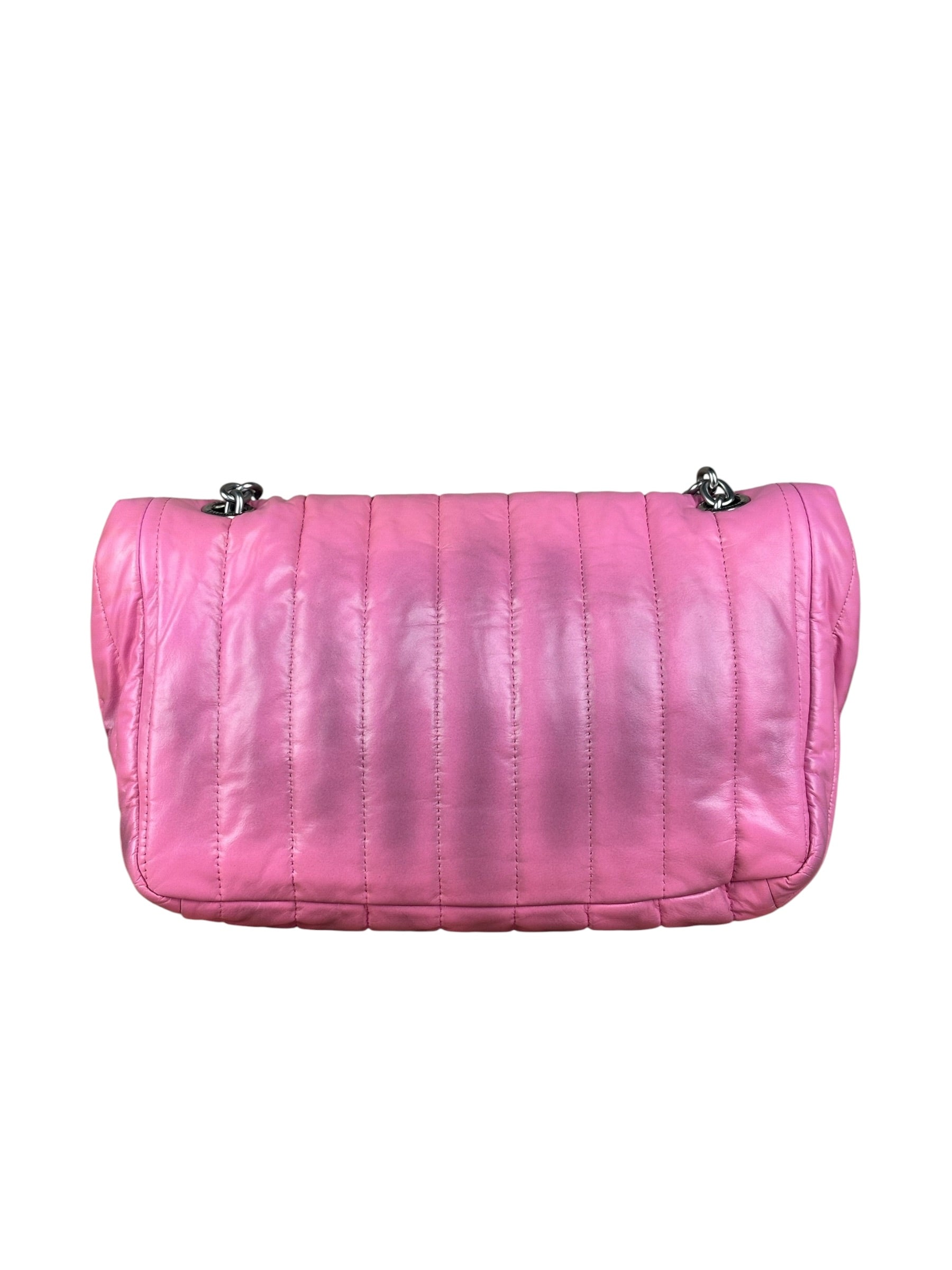 Balenciaga Pink Quilted Leather Chain Shoulder Bag