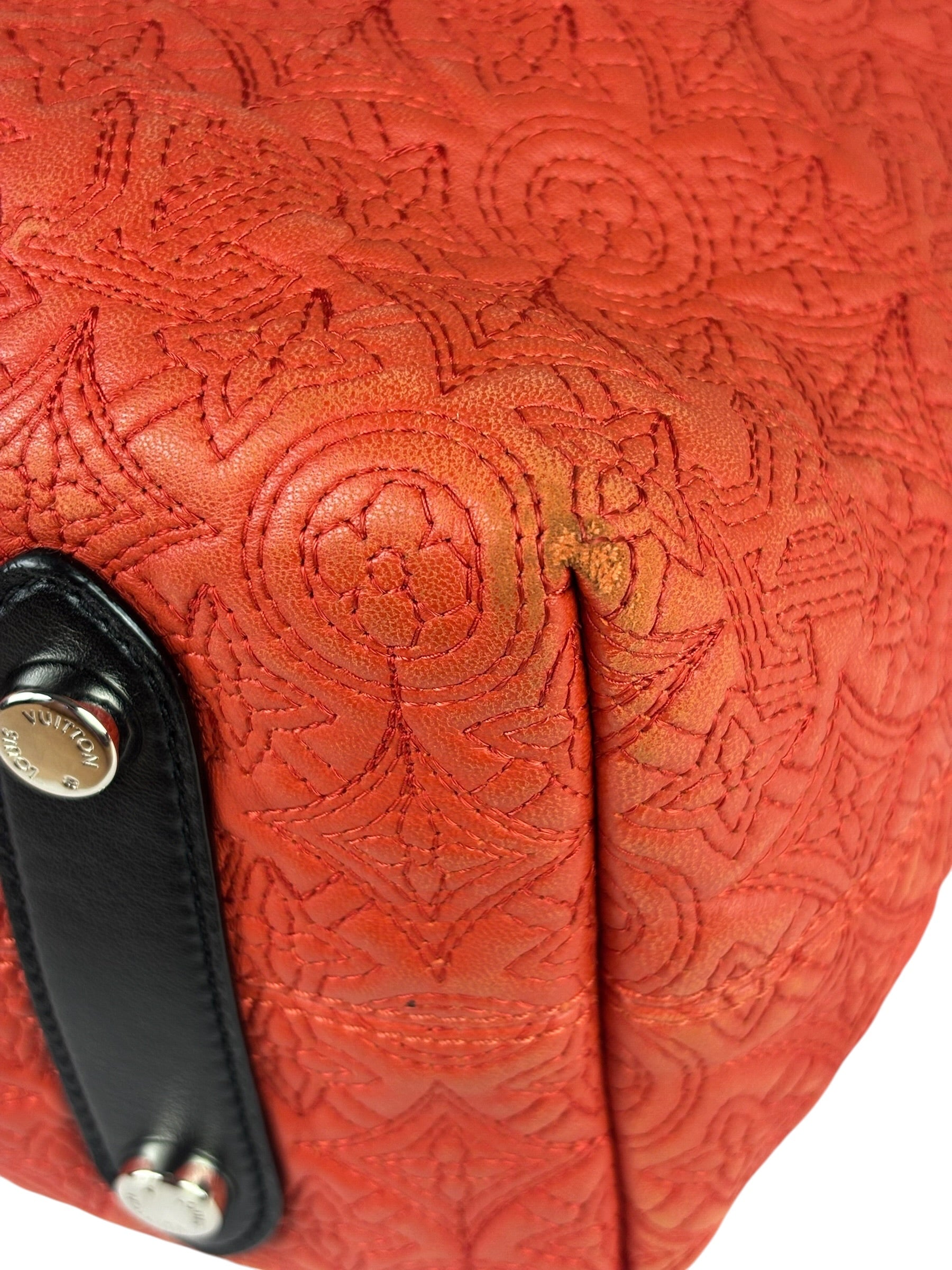 Louis Vuitton Red Antheia Hobo PM