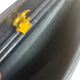 Chanel Vintage Black Chevron Leather Chain Bag