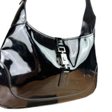 Gucci Vintage TF Black Patent Leather Jackie Hobo Bag