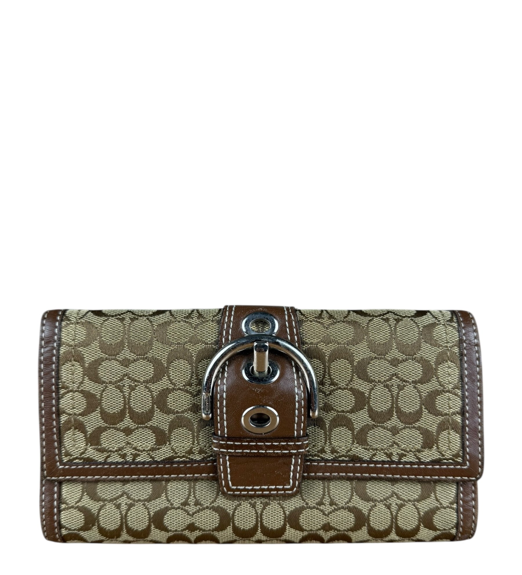 Coach Vintage Signature C Long Wallet Brown