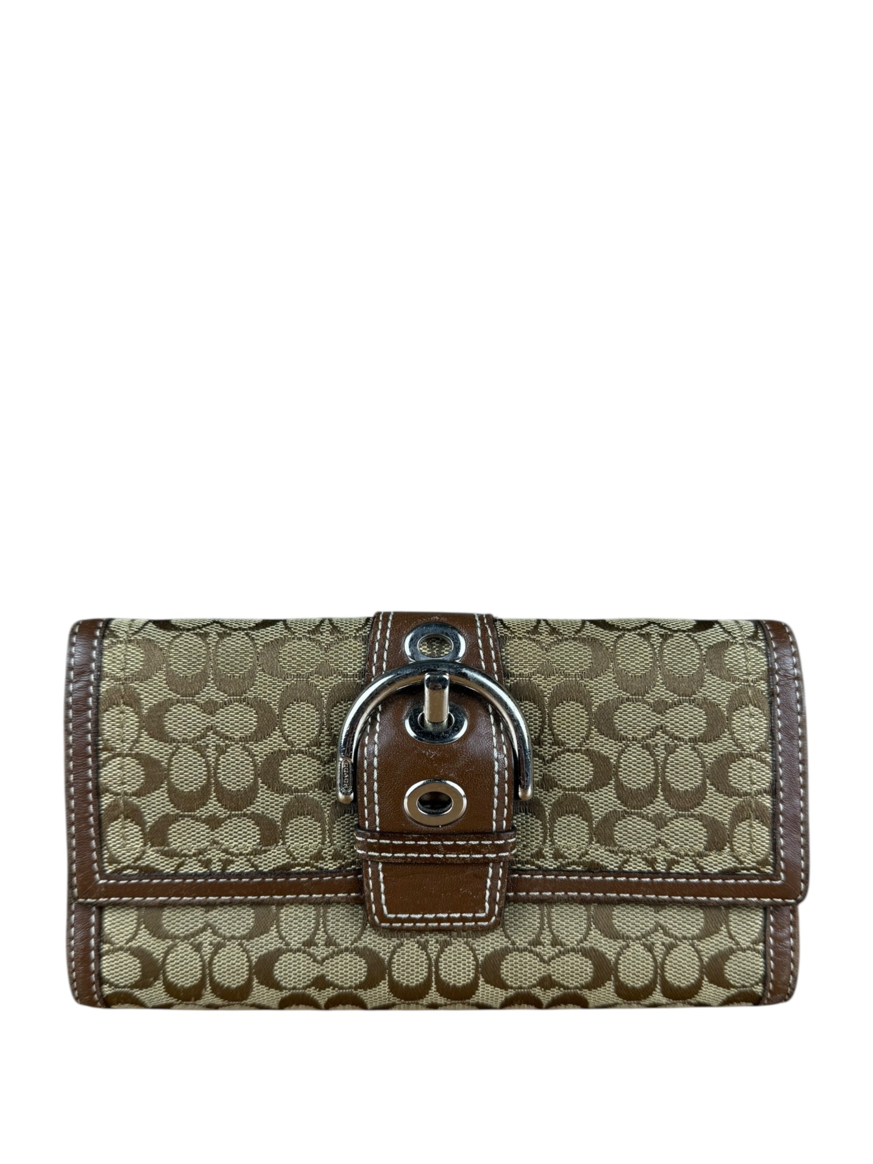 Coach Vintage Signature C Long Wallet Brown
