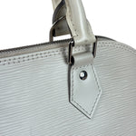 Louis Vuitton White Epi Leather Alma Hand Bag PM