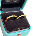 Tiffany & Co His & Hers Rings 18k Gold w/ Diamonds