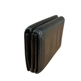 Balenciaga Black Neon Logo Compact Wallet