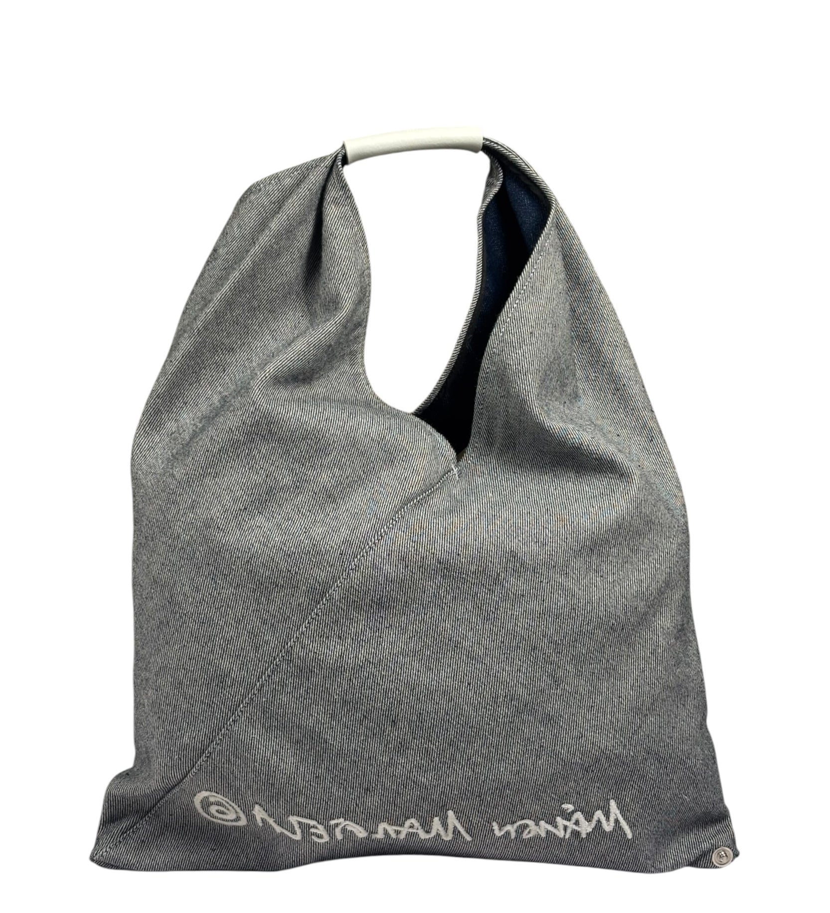 Maison Maegiela Grey Denim Reversible Japanese Tote