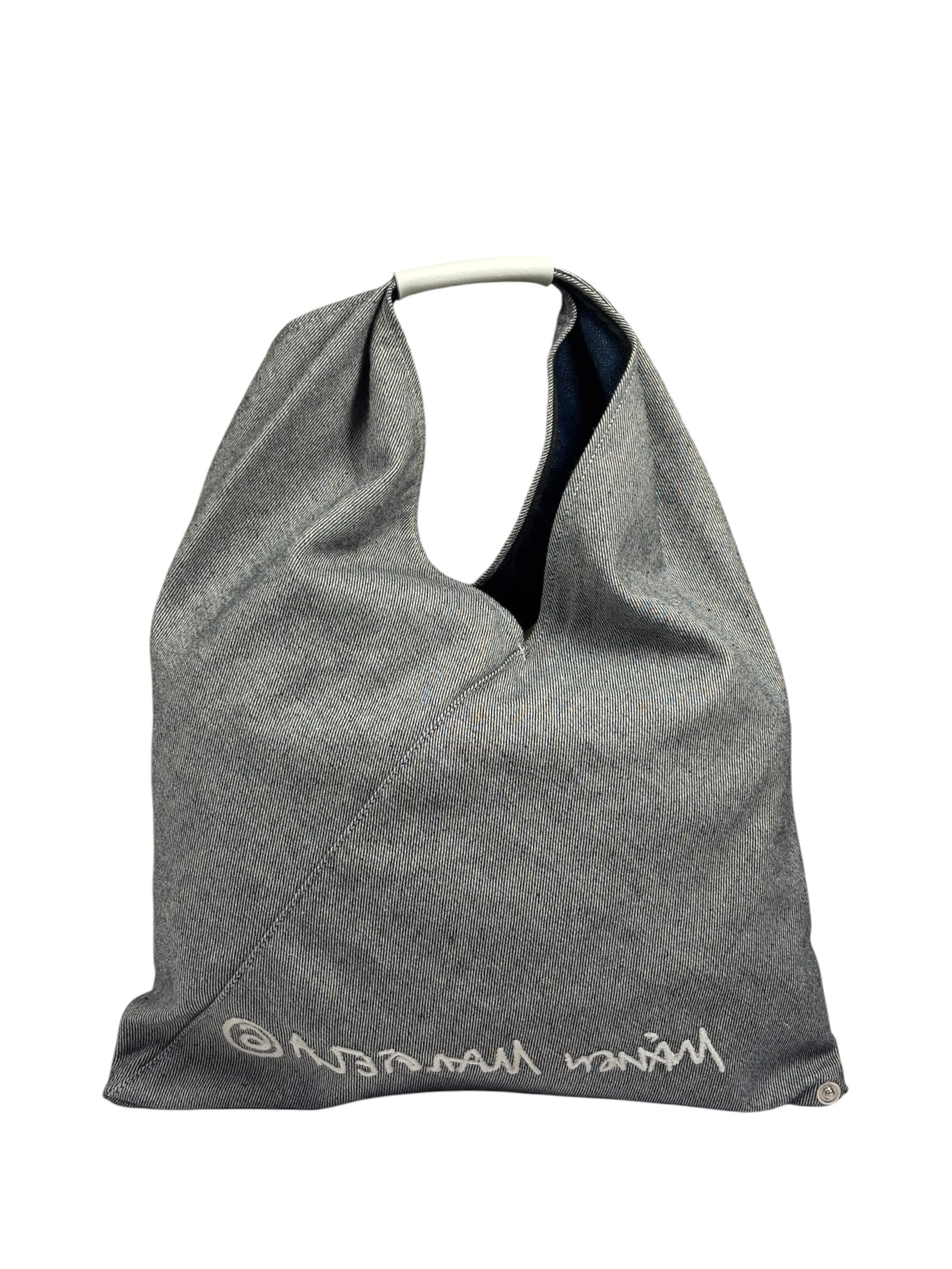 Maison Maegiela Grey Denim Reversible Japanese Tote