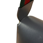 Gucci Grey Leather 1955 Horsebit Shoulder Bag