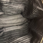 Prada Vintage Black Pebbled Leather Hobo Bag