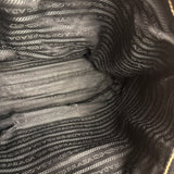 Prada Vintage Black Pebbled Leather Hobo Bag