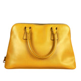 Prada Saffiano Promenade Handbag Mustard