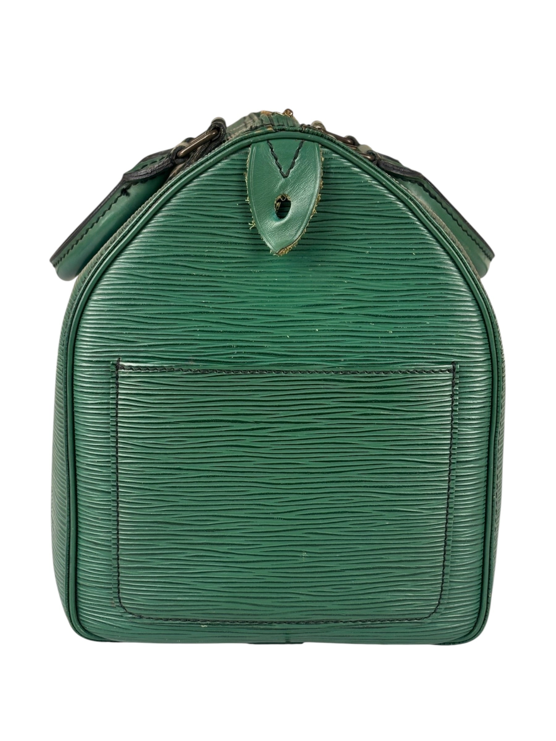 Louis Vuitton Vintage Green Epi Speedy 35
