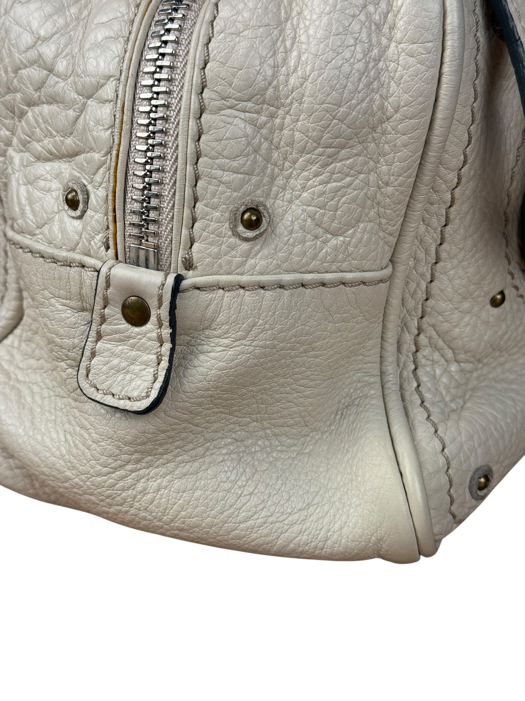 Chloé Ivory Leather Mini Paddington Handbag