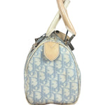 Christian Dior Vintage Trotter Canvas Mini Boston Bag