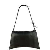 Balenciaga Crush Sling Shoulder Bag Black Leather