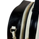 Chanel White/Black Quilted Leather 2Way Vanity Bag 2019