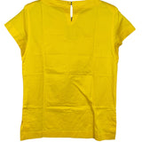Yves Saint Laurent Padded Short Sleeve Yellow Top