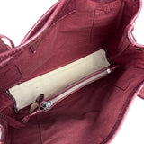 Balenciaga Canvas Maroon Cabas XS Tote Bag