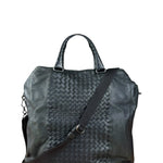 Bottega Veneta Black Intrecciato Leather 2Way Tote