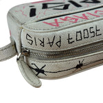 Balenciaga Graffiti Leather Camera Crossbody Bag