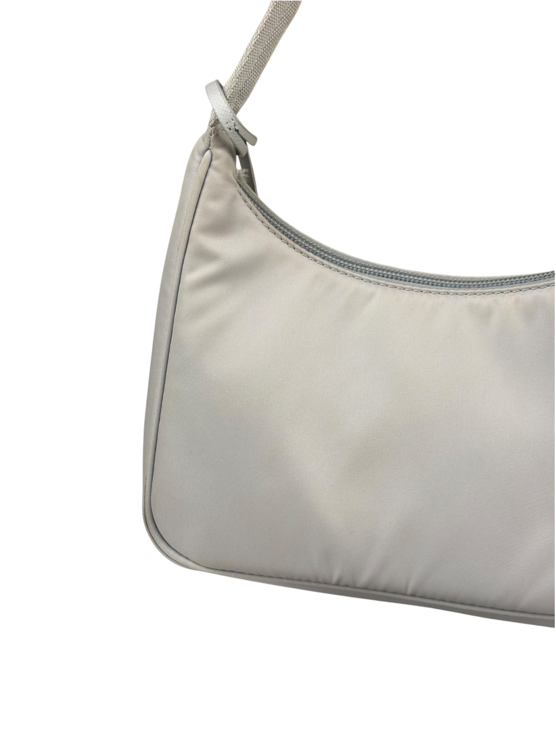 Prada Grey Nylon Re-Edition Pochette